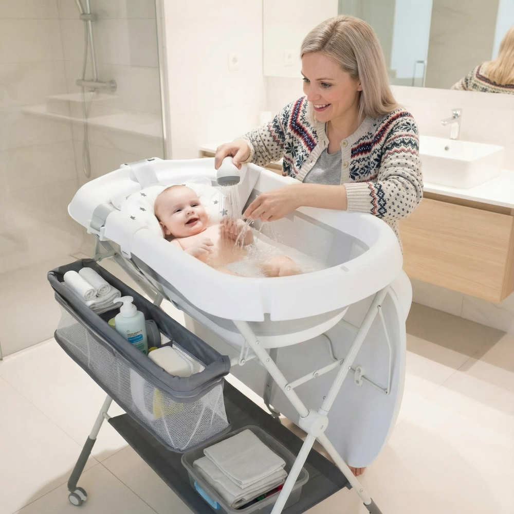 BloomCare SoftBath™ – Babybadkar med Termometer